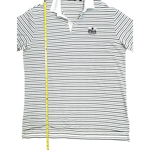 Ralph Lauren Polo Golf Shirt Men XL Performance Pima Blend Striped Baltusrol PGA - Picture 6 of 7